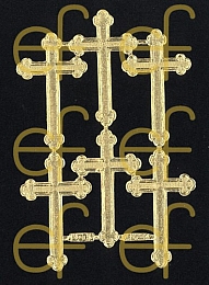 Dresdner Ornamente Kreuze, 1-seitig gold (1145)