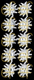 Dresdner Ornamente Edelweiss, 1-seitig silber (1449-5)